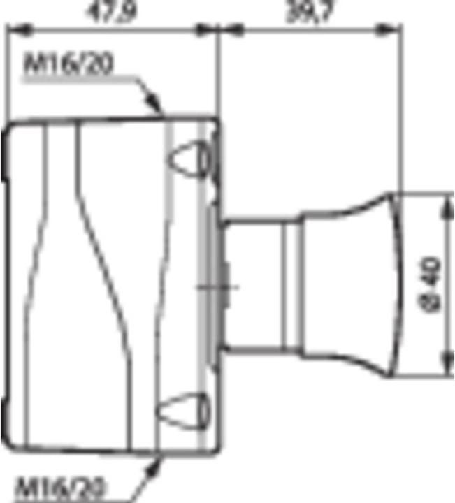 Actual product image Baco IP66 pull reset EN418 e-stop station