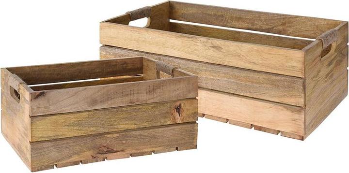 Image du produit Fs-Star Set de caisses en bois de manguier 2pcs.
