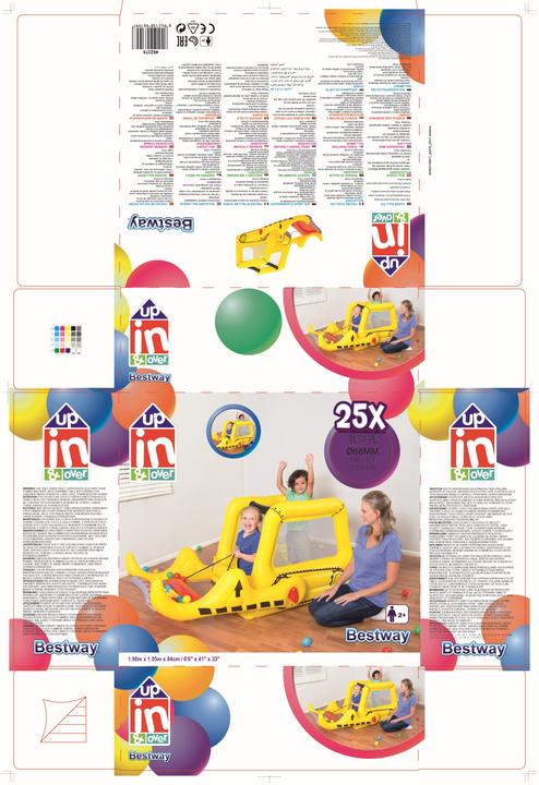 Actual product image Bestway Dozer™ Sandraupe ball pool 198 x 105 x 84 cm
