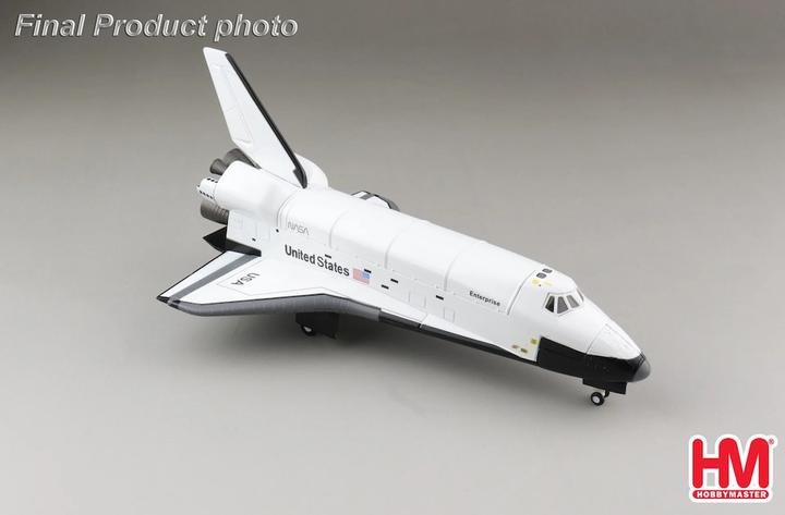 Actual product image Hobby Master Space Shuttle Enterprise Edward Air Base 1977, metal model 1:200 HL1408.