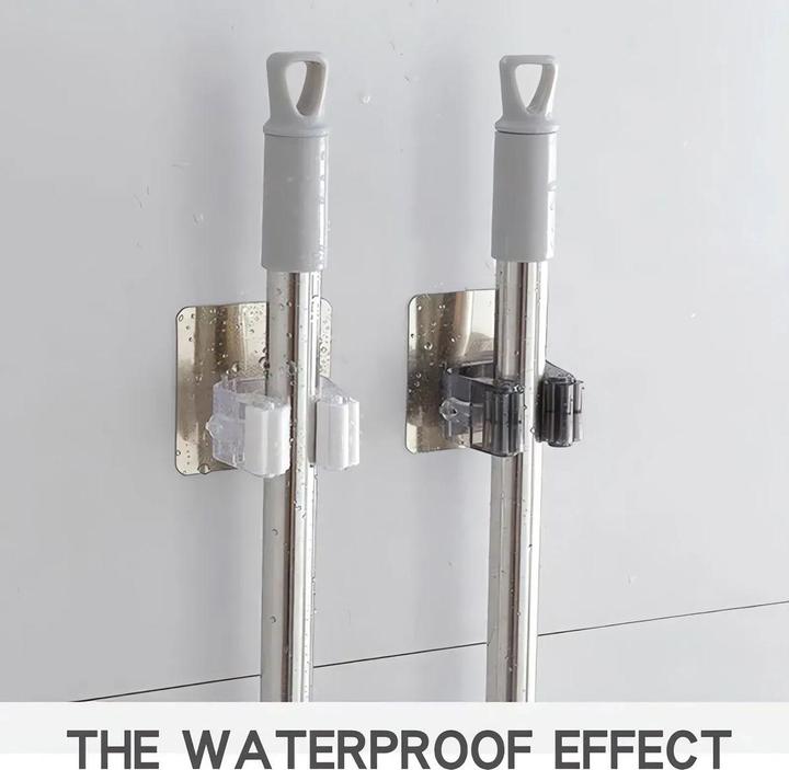 Actual product image König Design 1-10 Mop broom holder Self-adhesive broom holder No drilling Device holder Wall (1 pcs.)