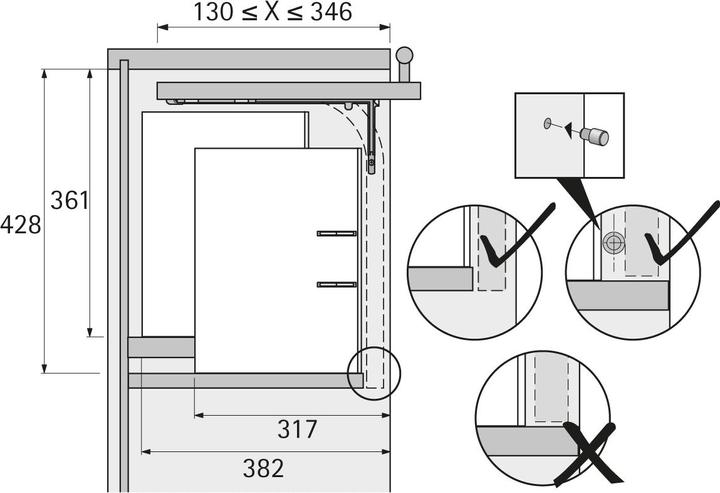 Produktbild Hettich Klappenbeschlag Lift Up 1 (1 Stk.)