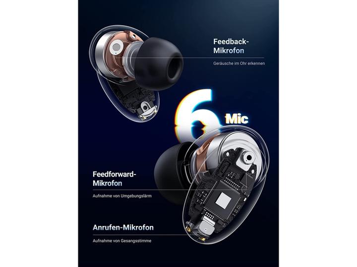 Image du produit Ugreen Écouteurs sans fil HiTune X6 Bluetooth 5.1 ANC (ANC, 6 h, Sans fil)