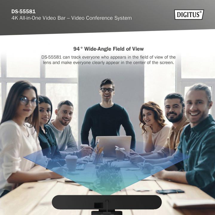Produktbild Digitus 4K All-In-One Video Bar - Videokonferenz-System