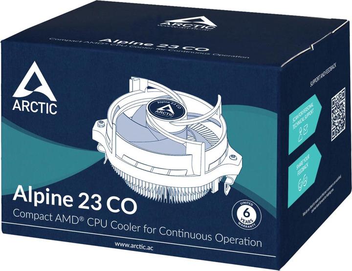 Actual product image Arctic Alpine 23 CO AMD4/AMD3+/AMD2+/FM2/FM1 (65 mm)