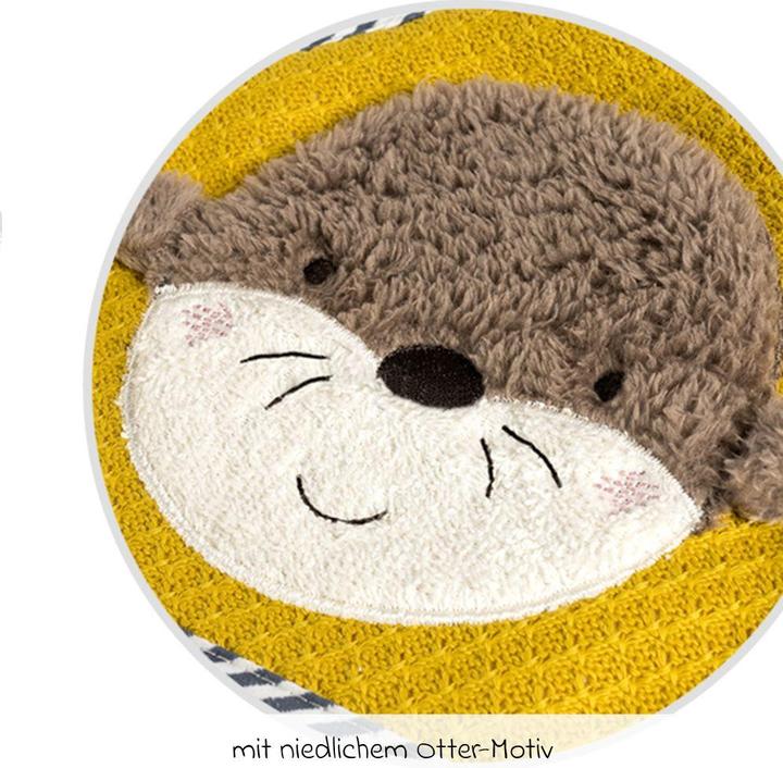 Actual product image Fehn Kapuzenbadetücher & Handtücher Kapuzenbadetuch 80 x 80 cm - Otter
