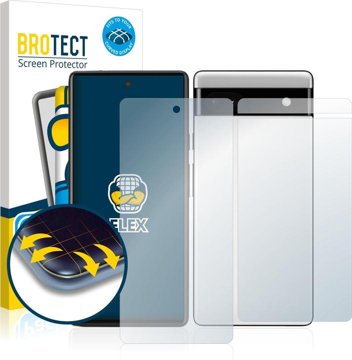 Produktbild BROTECT Full-Cover Displayschutz (2 Stück, Google Pixel 6a)