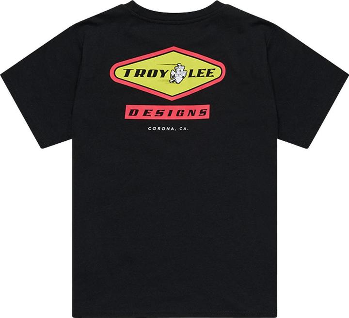 Actual product image Troy Lee Designs T-Shirt, Carb, black, youth S (S)