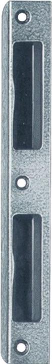 SSF Haakse slagplaat Aluminium zilver Hoek Breedte 20 mm rond Diepte 8 mm DIN links / rechts (Deurgreep)