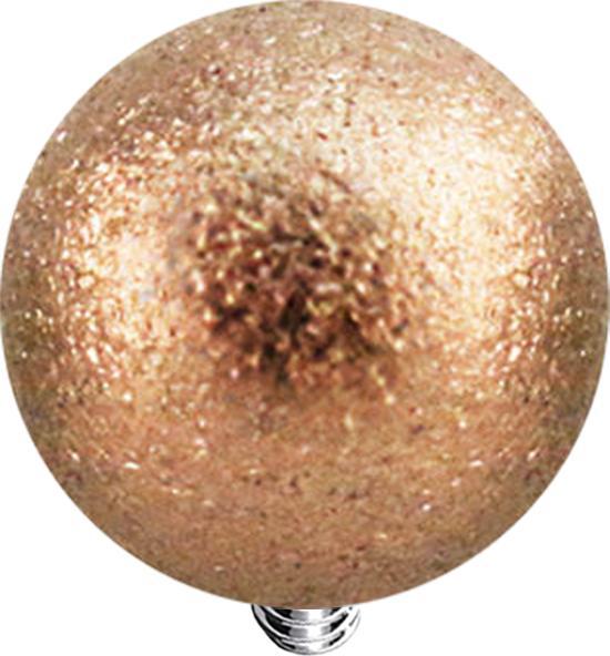 Image du produit Star Piercing Dermal Anchor Boule or rose moucheté (Acier chirurgical 316L)
