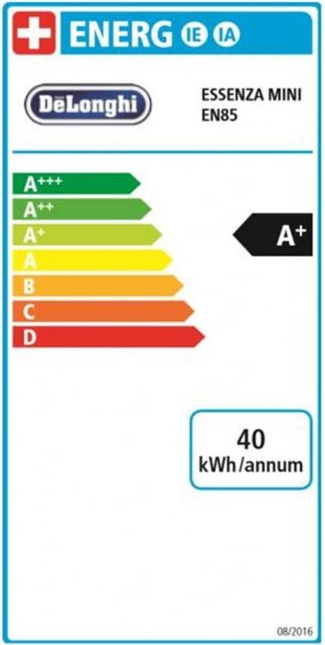 Energielabel De'Longhi Essenza Mini (NESPRESSO Origineel)
