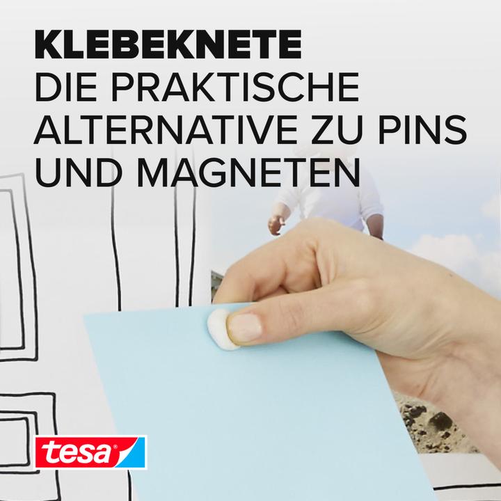 Produktbild tesa TACK Klebeknete, formbare Klebepads, 80 Stück