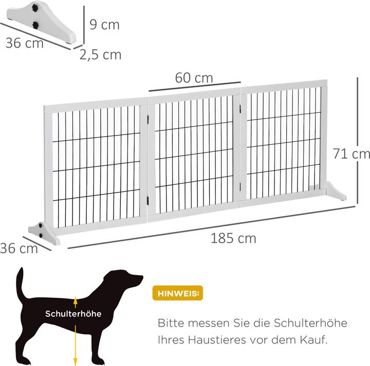 Immagine prodotto PawHut Recinto con barriera per cani (60 cm)