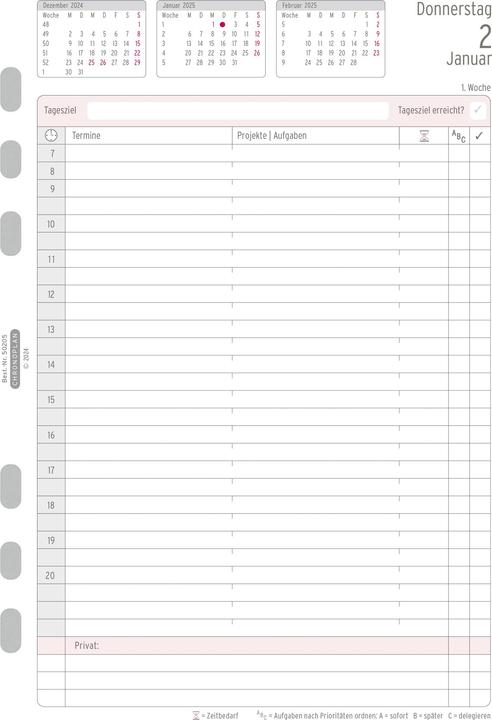 Actual product image Chronoplan Year set (A5, German)