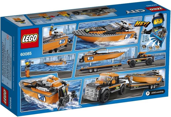 Image du produit LEGO Véhicule à quatre roues motrices avec Powerboot (60085, LEGO City)