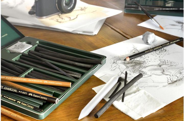 Produktbild Faber-Castell Pitt Kohleset (24 x)