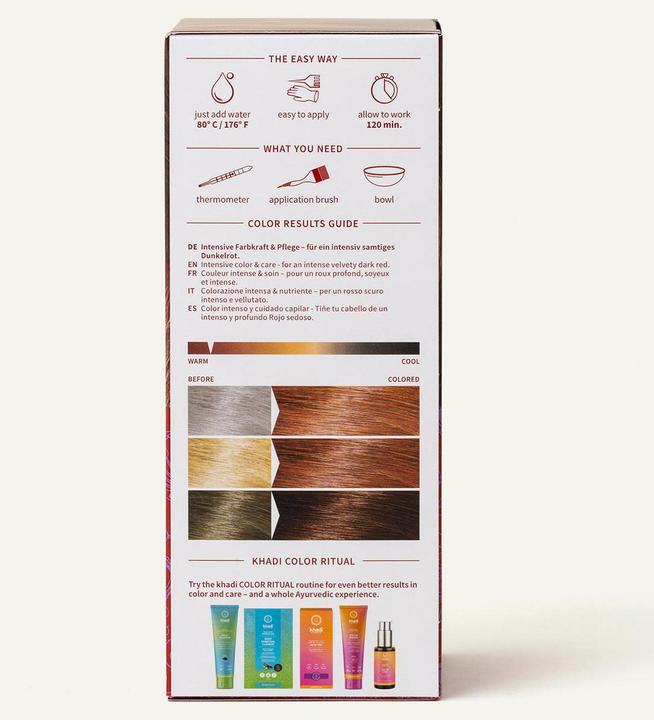 Actual product image Khadi Herbal hair color Henna, Amla & Jatropha (Red)
