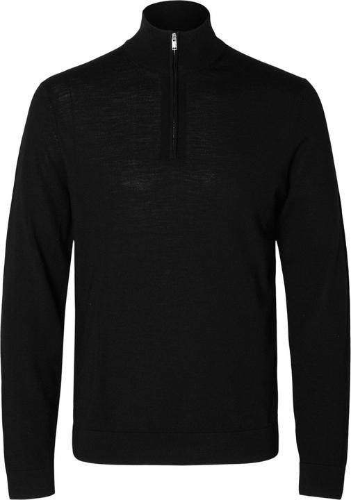 Selected Homme Slhtray Ls Knit Merino Half Zip Noos