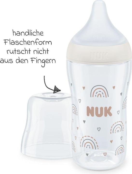 Produktbild NUK Babyflaschen PP-Flasche Perfect Match 260 ml + Silikon-Sauger (260 ml)