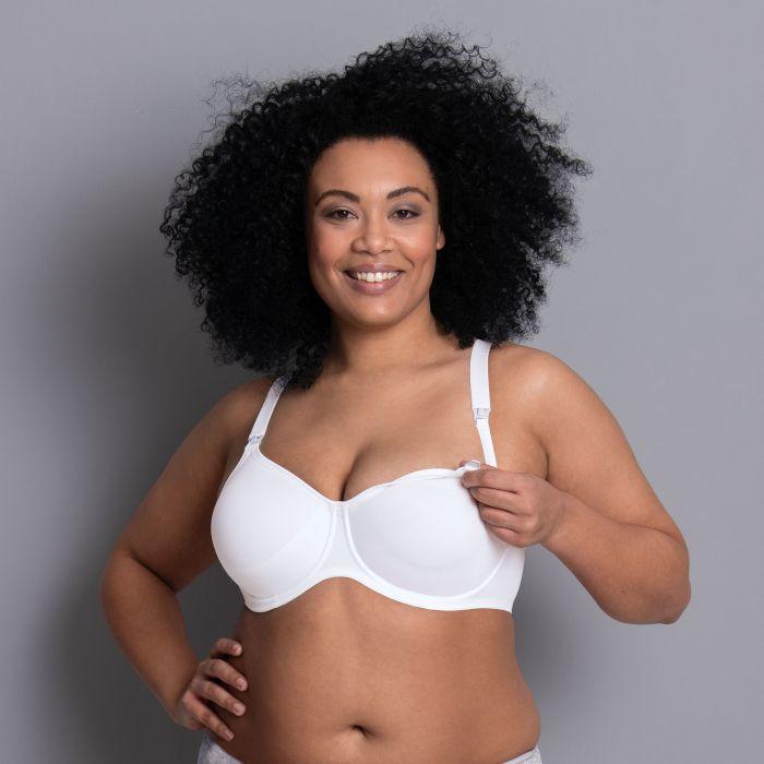Actual product image Anita Underwired nursing bra, white, size 70 cup D (70 D)