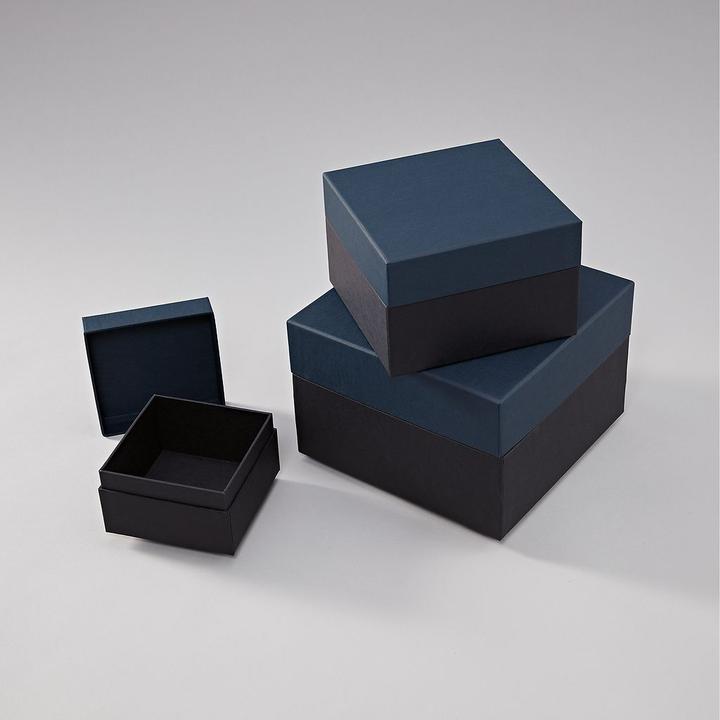 Immagine prodotto Semikolon Set di 3 scatole portaoggetti, Natural Affair, Midnight