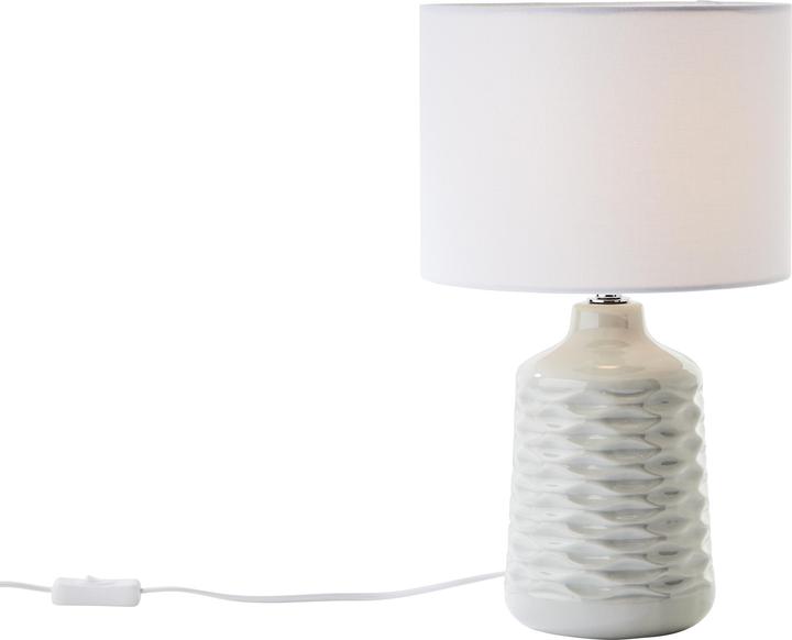 Actual product image Brilliant Ilysa Table Lamp 42cm grey/white (E14)