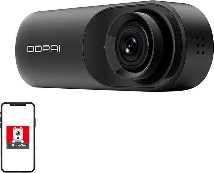 Actual product image DDpai Dash camera Mola N3 Pro, 1600p/30fps + 1080p/25fps (Wi-Fi, GPS receiver, Built-in display, WQXGA)
