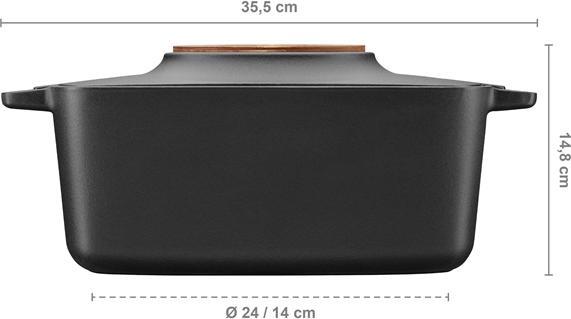 Actual product image Fiskars Norden pot oval, 4l (Pot, Cast iron)