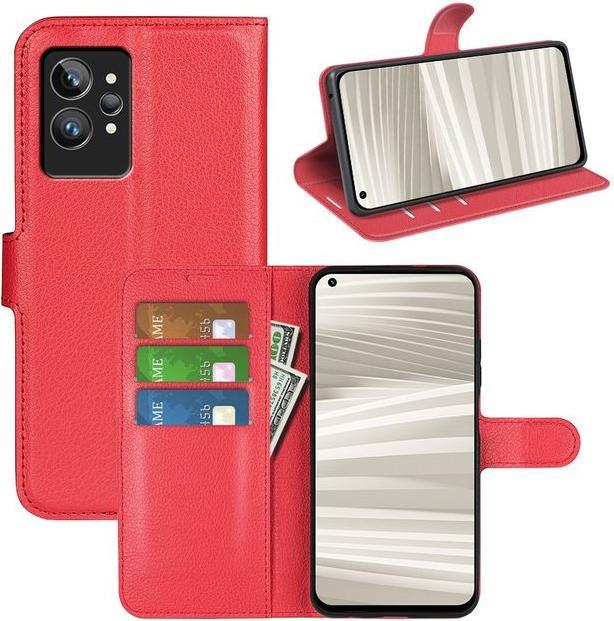 Actual product image MU Classic Litchi Leather Bookcover Series (Realme GT2 Pro)