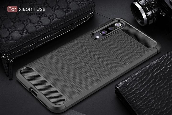 Produktbild Screenguard Xiaomi Mi 9 SE Hülle Carbon Brushed Soft TPU (Xiaomi Mi 9 SE)
