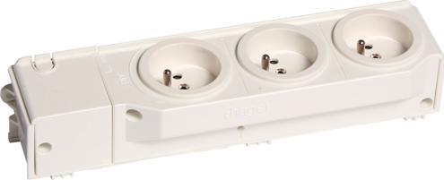 Actual product image Hager HAG VZ00ASF Socket outlet with pin contact, 3-way rotatable, screwed, top-hat rail mo