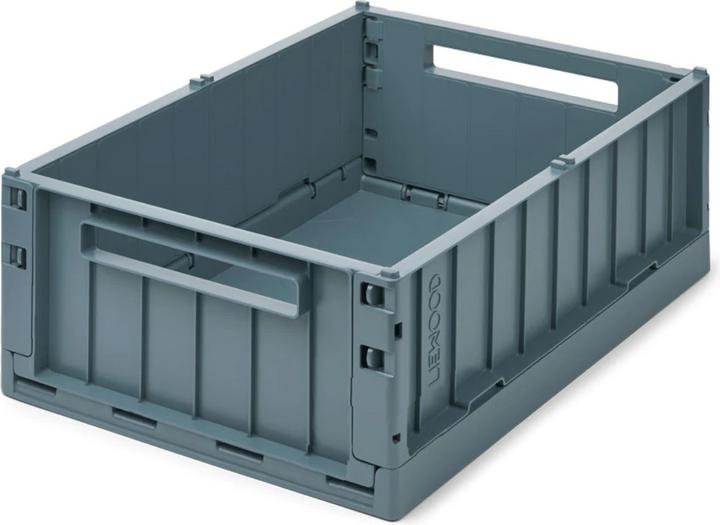 Actual product image Liewood Folding Storage Boxes Weston L Whale Blue (50 x 36 x 19.5 cm, 20 l)