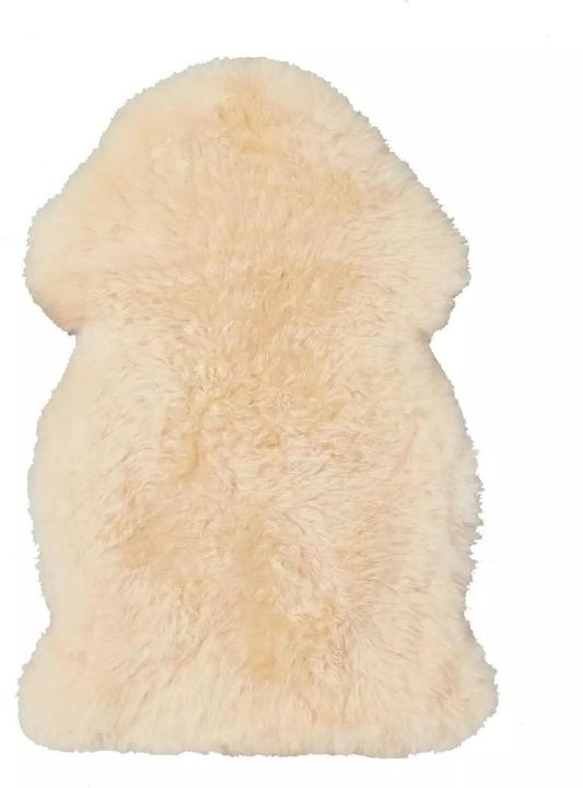 Zewi Kinderlammfell Mimosa, pflanzliche Gerbung, Naturspitzen (95 cm)