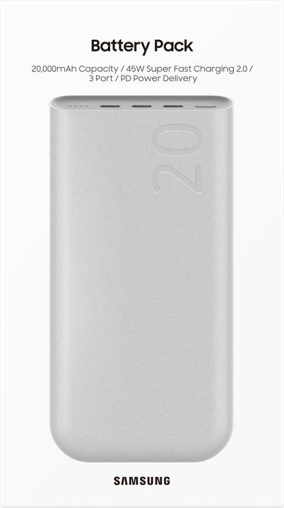Immagine prodotto Samsung PD Super Fast (20000 mAh, 45 W, 74 Wh)