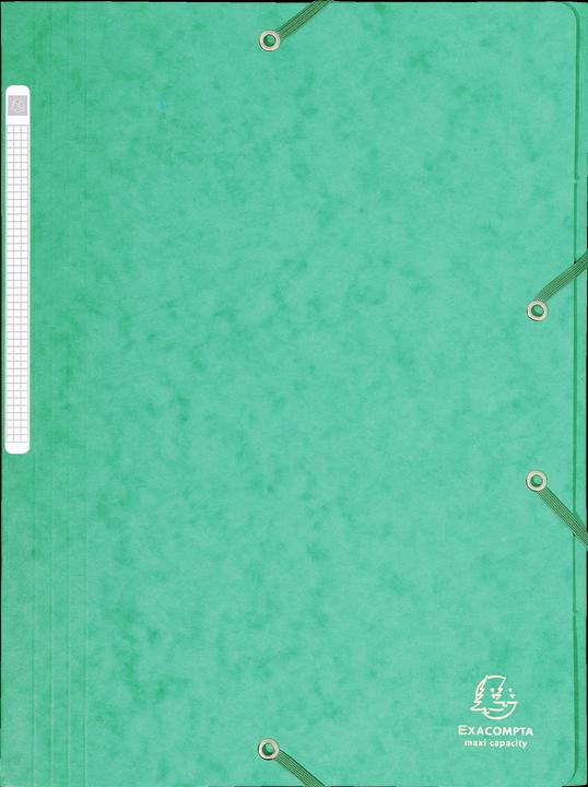 Actual product image Exacompta Elastic band folder Presspan elastic closure green (A4, 1 x)