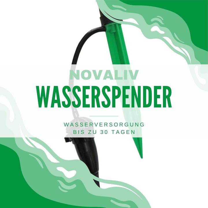 Produktbild Novatool 2er Set Automatisches Bewässerungssystem für Zimmerpflanzen - BEWÄSSERUNG BIS 30 Tage - Tro (Tropfbewässerung Set)
