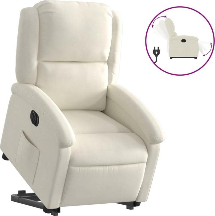 Image du produit VidaXL Fauteuil de massage releveur électrique Velours