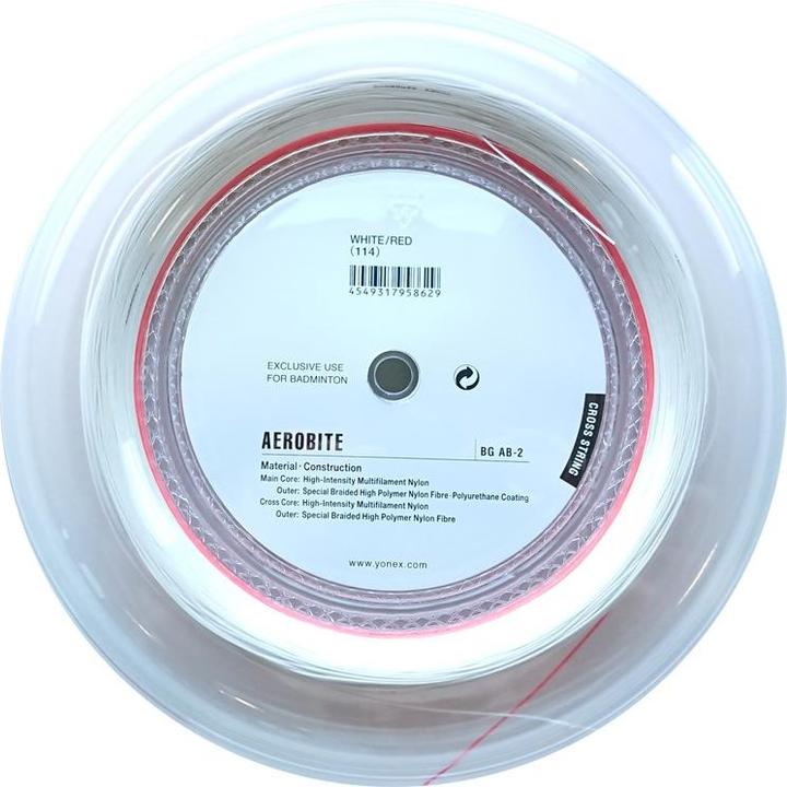 Immagine prodotto Yonex Corda da badminton Aerobite 200M rossa e bianca