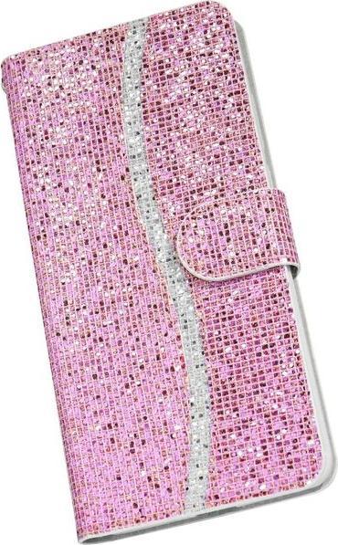 Image du produit MU Style Housse en cuir pailleté à rayures (Apple iPhone SE (3ème génération), Apple iPhone SE (2ème génération), Apple iPhone 8, Apple iPhone 7)