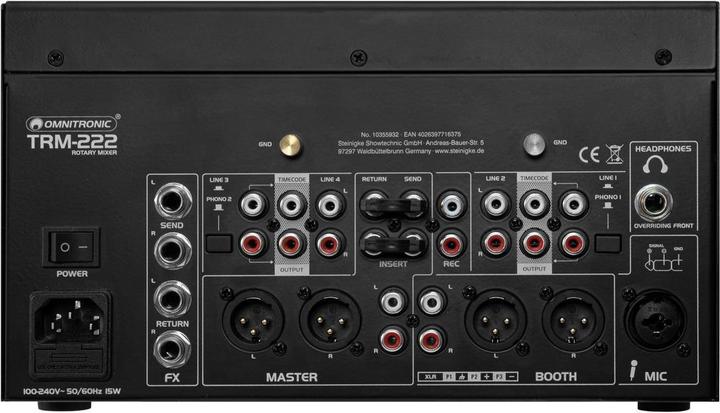 Actual product image Omnitronic TRM-222 (Studio- and Livemixer)