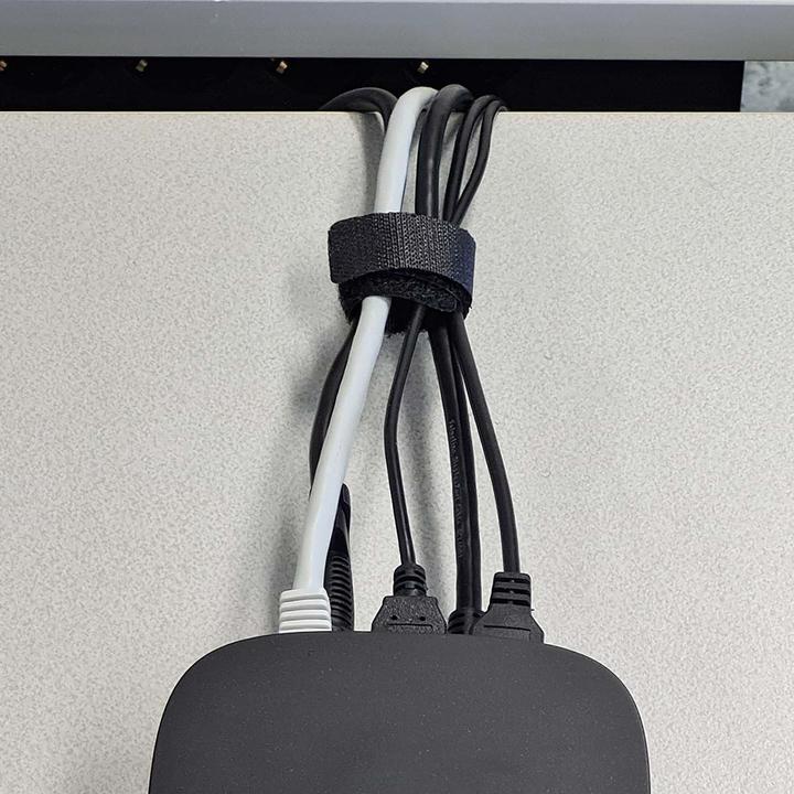 Produktbild Nedis Kabelmanagement Kabelclip Gesperrt 6 Stück Nylon Schwarz 175 mm Schwarz (Klettkabelbinder, 175 mm, 1 Stk.)