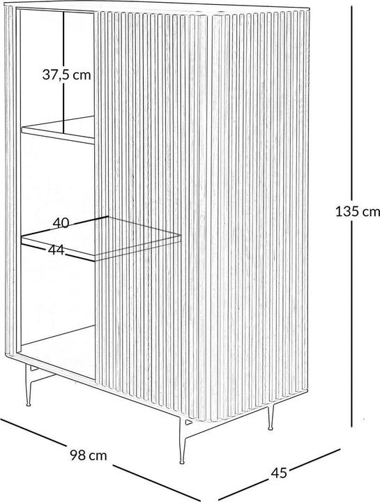 Image du produit Zago Linéa (98 x 45 x 135 cm)
