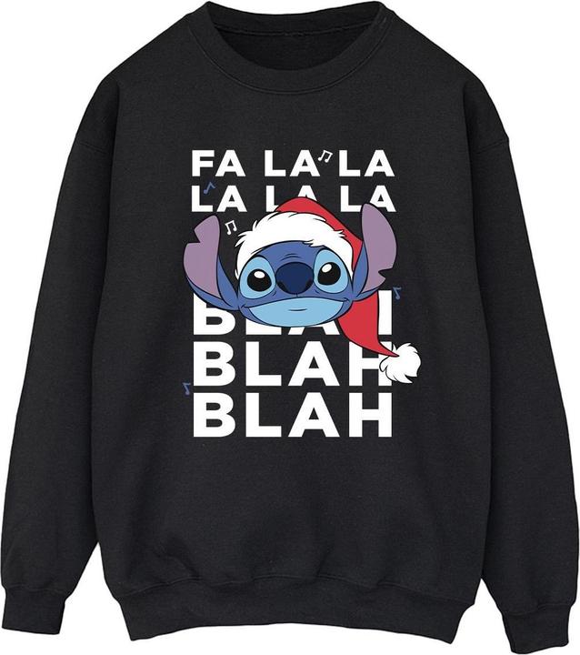 Disney Lilo And Stitch Christmas Blah Blah Blah Sweatshirt (S)