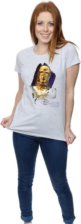 Immagine prodotto Star Wars The Last Jedi C-3PO Brushed Maglietta Donna (L)