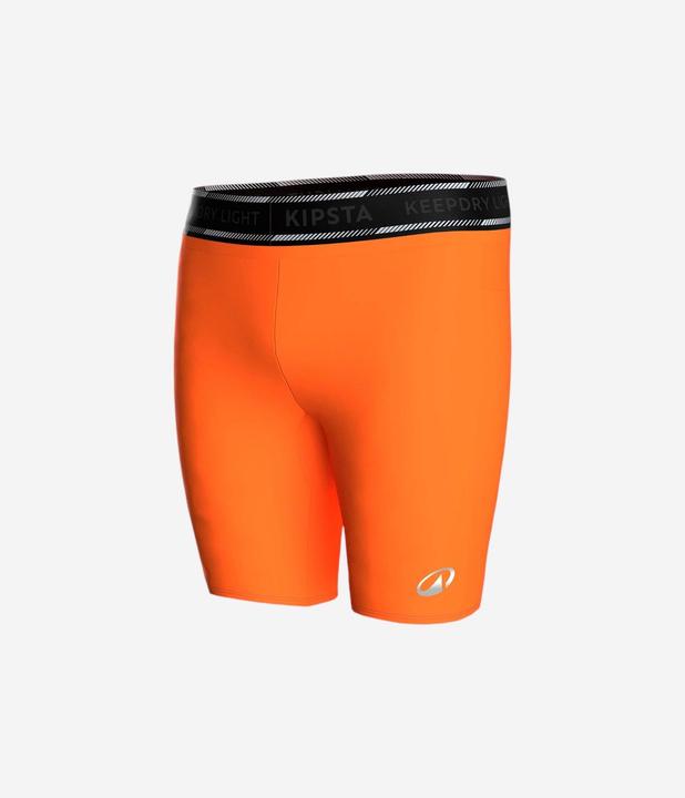 Actual product image Kipsta Damen/Herren Fussball Funktionsshorts - Keepdry Light orange (L)