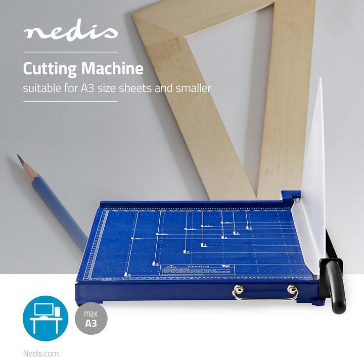 Produktbild Nedis PACU110A3 Papierschneidemaschine Grösse A3 Metallklinge (10 Blätter, A3)