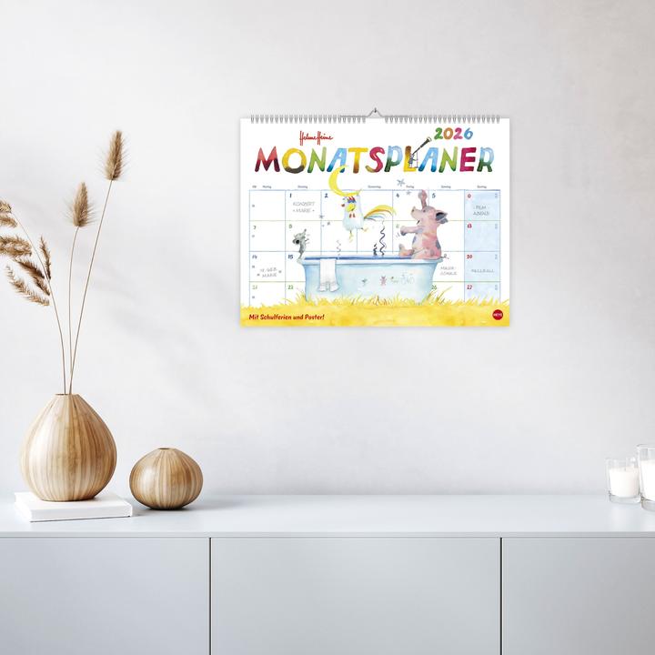 Actual product image Helme Heine: Monatsplaner 2026 (44 x 34 cm, Hardcover, German)
