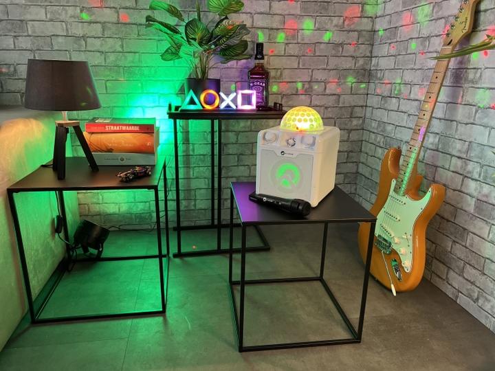 Produktbild N-Gear DISCO410 ( ) Karaoke & Party Bluetooth Lautsprecher mit Discokugel, Lichteffekten & Mikrofon (6 h, Netzbetrieb)