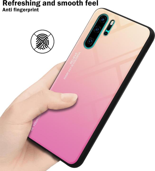 Actual product image Cadorabo TPU 2 colors glass cover (Huawei P30 Pro)