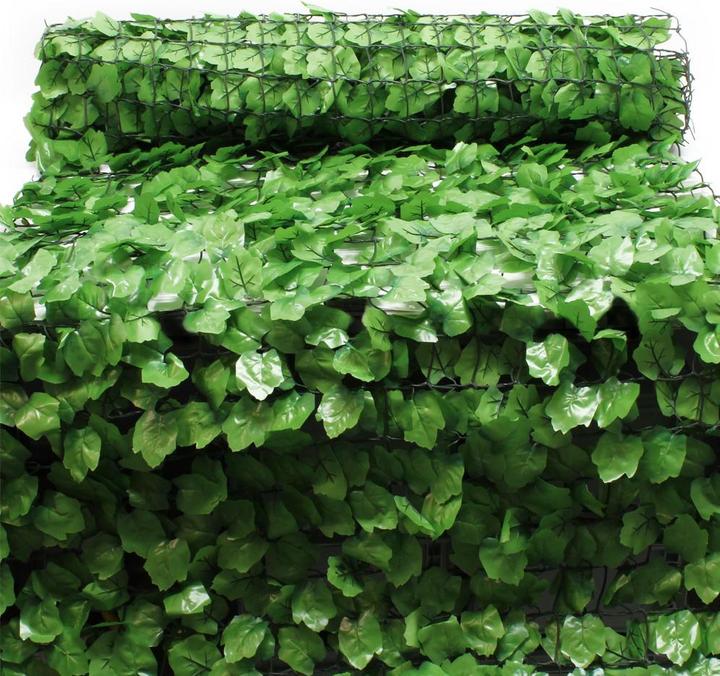 Actual product image Wiltec Leaf-look privacy screen net 300cm x 100cm wall cover privacy screen tarpaulin net (300 cm)